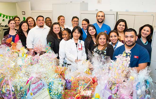 ACC-Lynwood Students Decorate 110 Easter Baskets for Pediatric Patients Galley